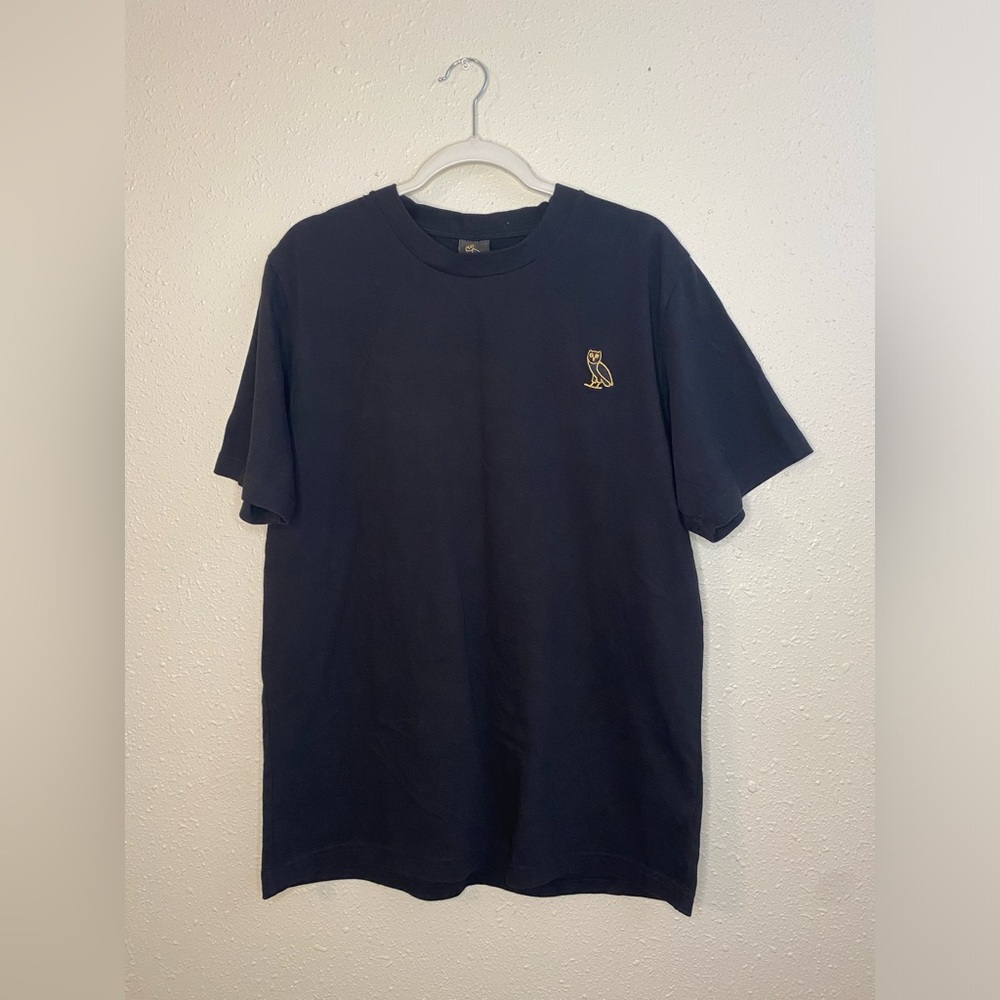 Mens OVO Octobers Very Own tee | black & gold | owl logo | size Large